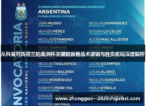 从科曼对阵荷兰的美洲杯关键数据看战术逻辑与胜负密码深度解析 从科曼对阵荷兰的美洲杯关键数据看战术逻辑与胜负密码深度解析